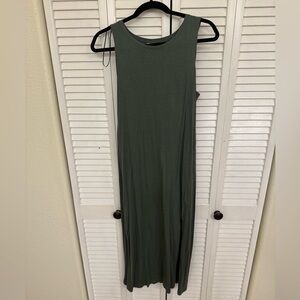 H&M Dark Green Sleeveless Dress
